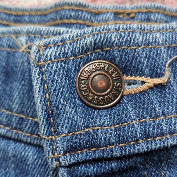 Vintage Levi’s Action Casuals Pinstripe Denim Jeans Men’s USA Made 90s Retro - Picture 4 of 10